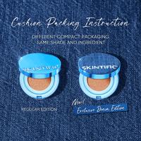 Gambar [New Launch-Stok Terbatas!]Skintific - Perfect Stay Velvet Matte Cushion (Denim Limited Edition) Fondasi Compact Oil-Control Waterproof Sweatproof Matte Finish Poreless Blue Cushion Foundation Flawless Bb&Cc Cream Makeup High-Coverage Bedak Skin Tint dari Digital NesShop undefined 4 Tokopedia