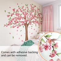 Gambar Living Room Large Pink Flower Tree Wall Stickers Home Decoration Removable Wallpaper Kids Room Girl Bedroom Wall Art Mural Decal dari Imay darsa99 undefined 4 Tokopedia