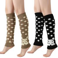 Gambar Cartoon Dog Leg Warmers Womens Boots Sock Cuffs Y2k Accessory Warm Thermal Ladies Winter Ankle Gaiter Wool Long Socks Dot Female dari Yauyuuuu asqi+$ undefined 1 Tokopedia