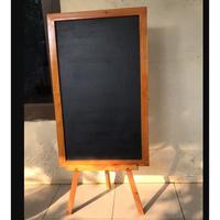 Gambar || PROMO ~`~ Papan Tulis Kapur Blackboard Menu Cafe + Stand 1 side 50 x 80 ||~~~ dari Surya Manunggal ID undefined 2 Tokopedia