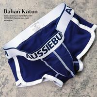 Gambar BD Boxer Pria Katun AUSSIEBUM Celana Dalam Katun Pria Solid Colour M-XXL Dewasa Segitiga - Black, XL dari nirmalakuu1 undefined 1 Tokopedia
