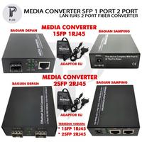 Gambar SFP MEDIA CONVERTER SFP 1 PORT 2 PORT LAN RJ45 2 PORT FIBER CONVERTER BEST SELLER - 2SFP 2RJ45 dari Sutra Pandu undefined 1 Tokopedia