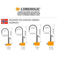 Gambar LUREHOLIC Tungsten Ned Jig Head with Norway Mustad Hook Ned Rig Hook Lure Fishing for Long Casting  Bass Fishing dari Vikendi Stored undefined 3 Tokopedia