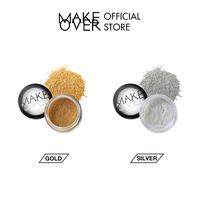 Gambar MAKE OVER ling Powder Indonesia / Powder Wajah 2g / Easy To Blend / Long Wearing Crease Resistant / Buildable Pment Lhtweht / Glowing Shimmer Kilau / Tekstur Lembut / Hhlht Bedak Tabur / Shade Sier Gold / Cosmetic Face Series dari Molekh Fashion undefined 2 Tokopedia