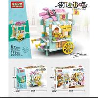 Gambar Mainan Lego street food edition / balok bangunan model toko pizza/ es krim edukasi anak dari First Educ undefined 5 Tokopedia