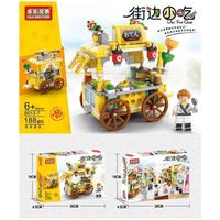 Gambar Mainan Lego street food edition / balok bangunan model toko pizza/ es krim edukasi anak dari First Educ undefined 4 Tokopedia