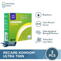 Gambar Kondom Recare Ultra Thin 3 pcs - Super Tipis & Nyaman Dipakai dari Menteng Farma undefined 2 Tokopedia