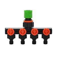 Gambar Garden Hose Splitter 4-Way Tap Hose Water Splitter Water Tap Connector G1/2 G3/4 G11PCS dari Mutiara Bersma undefined 4 Tokopedia
