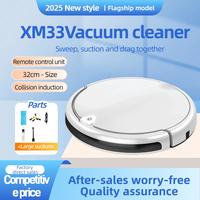 Gambar XM34 Robot Vacuum Cleaner 3 in 1 Smart App 6 Mode Control Sweeper Suction Sapu Pel Otomatis Rechargeable Remote USB Gyro - Black dari Tanaga Online Shop undefined 2 Tokopedia