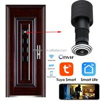 Gambar 1080P Mini Wifi Door Eye Camera Hole Wide Angle FishEye Lens 1.66mm Peephole CCTV Network Audio Horn P2P Onvif Tuya - Eu plug dari Sekar Wulan Puspita undefined 4 Tokopedia