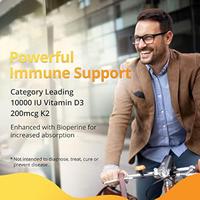 Gambar KIRKLAND Vitamin D3 K2 10000 IU, (250mcg) D3 + 200mcg K2 MK7 - Immune Support Supplement with BioPerine - Supplement for Daily Defense, Bone, Muscle and Skin Health dari Karisni61 undefined 3 Tokopedia
