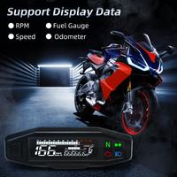 Gambar Bestseller Motorcycle Speedometer Universal Digital Dashboard Instrument with Turn Signal Light Km/h dari nalini shop undefined 3 Tokopedia
