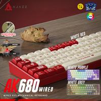 Gambar Ajazz AK680 / AK 680 Dual Tone 65% RGB Mechanical Keyboard Wired Rainbow Light dari MarcoMaro undefined 1 Tokopedia