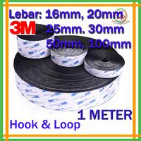 Gambar Tape Hook & Loop 9448A Kasar dan Halus Lebar 1,6cm 2cm 2,5cm 3cm 5cm 10cm Velcro Lem Pita Perekat Adhesive Double Tape Nylon - Putih, 1,6cm / 16mm dari cahayacell25 undefined 5 Tokopedia