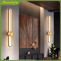 Gambar Lampu Dinding Minimalis Hitam kamar tidur modern tempel aesthetic lampu tembok ruang tamu hias dinding LED tempel 3WarnaLampu Lorong taman dinding modern Wall moulding Tidur vintage Lampu - 60cm-Tiga Warna dari Auroralights-TOKO undefined 1 Tokopedia