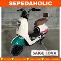Gambar Sepeda Listrik SAIGE LOVA 600 Watt Electric E Bike - Hijau dari outletstore12 undefined 4 Tokopedia