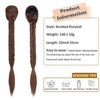 Gambar Snoilite Synthetic Fishbone Braid Drawstring Ponytail Hair Extens dari Sramonmir undefined 4 Tokopedia