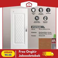Gambar Pintu Baja | Pintu Kamar 90x210 Urban 90.05 Fortress - Putih dari Sinar Bintang Keramikk undefined 2 Tokopedia