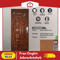 Gambar Pintu Baja | Pintu Kamar 90x210 Urban 90.03 Fortress - Putih dari Sinar Bintang Keramikk undefined 1 Tokopedia