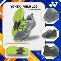 Gambar Sepatu Badminton Bulutangkis YONEX VELO 100 Original - 42, Black Vivid Sky - 39, White Blue dari CHANGE OLS undefined 5 Tokopedia
