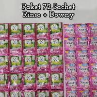 Gambar PROMO!! PAKET 72 DETERGEN RINSO CAIR 36 SACHET + PEWANGI DOWNY 36 SACHET//PAKET 72 SABUN CUCI DAN PEWANGI PAKAIAN dari Sitipet undefined 2 Tokopedia