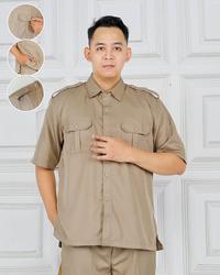 Gambar Baju Kerja Seragam Dinas Pemda DKI Jakarta Setelan Celana Panjang Pria Katun dari amisha mart undefined 2 Tokopedia