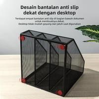 Gambar Deli File Tray / Rak Box File Desk Organizer Metal 3 Sekat 78985 dari sentosaindah undefined 4 Tokopedia