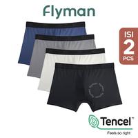 Gambar Flyman Celana Dalam Boxer Pria Modal Fabric Tencel 2 Pcs FM 3056 New - Onyx, XXL dari Stor Nuvilla undefined 5 Tokopedia