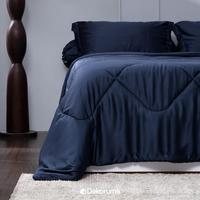 Gambar * Dekoruma Bed Cover Pure Tencel Eco-Renew Dark Blue 260 X 230 Cm dari AGUS ACC93 undefined 3 Tokopedia