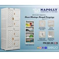 Gambar (KHUSUS BOGOR) LEMARI BAJU PLASTIK 2 PINTU NAPOLLY MCAB-46 ION 4 SUSUN dari JURAGAN 2112 undefined 4 Tokopedia