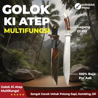 Gambar RHAVSAKA117 Golok Sembelih Ki Atep Baja Per Asli Super Tajam Pisau Daging Panjang - Juragan Pisau dari RHAVSAKA ONE STORE undefined 5 Tokopedia