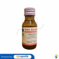Gambar ZINC SULFATE MONOHYDRATE MEPROFARM 20 MG/5 ML SYRUP 60 ML dari Apotek Budi Farma Putra by GoApotik undefined 1 Tokopedia