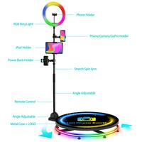 Gambar Portable 360 Photo Booth Automatic Rotating Selfie 360 Camera dari ALLMIR4 undefined 3 Tokopedia