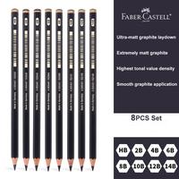 Gambar 8 Pcs Faber-Castell Graphite Pitt Matt Pencil Set HB, 2B, 4B, 6B, 8B, 10B, 12B, 14B Sketching Drawing Artists’ Quality - 8PCS Full Set dari Aya Oda undefined 2 Tokopedia