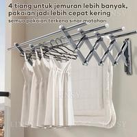 Gambar Produk terlaris Jemuran Dinding Lipat Stainless 2 Meter Jemuran Baju Pakaian Dinding Jemuran Lipat D dari Argha_Shop14 undefined 2 Tokopedia