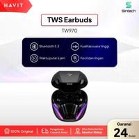 Gambar Havit Tws Earbuds Tw970 | Earbuds Tws Bluetooth Play Time 3 To 6 H, Talk Time 4 H Earphones Wireless dari semogadiberkati undefined 1 Tokopedia