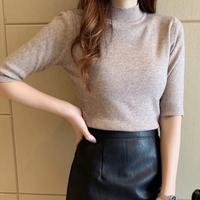 Gambar ATASAN RAJUT WANITA (3/4 ) Baju Rajut Wanita Kaos Import Wanita Lengan 3/4 Lengan pendek - Putih dari Yunita sarirr undefined 4 Tokopedia