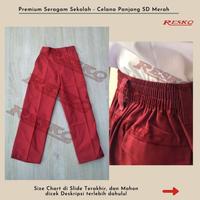 Gambar Hot Sale! Celana Panjang Bawahan Sd Merah - Seragam Sekolah Resko Murah - M-Anak dari rennokt888 undefined 4 Tokopedia