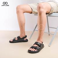Gambar LIMITLESS Sendal Slop Pria Tali Casual Sepatu Sandal Pria Terbaru Eva - WHITE, 40 dari niksrc undefined 4 Tokopedia