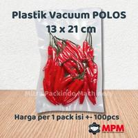 Gambar Plastik Vacuum 13x21 / Plastik Vacum Makanan 13 x 21 FROZEN FOOD KRT - 13x21cm KRT, isi +/- 100pcs dari Mitra Packindo Machinery undefined 1 Tokopedia