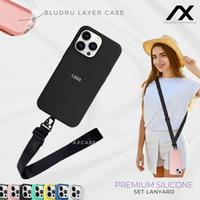 Gambar Lanyard Set Premium Silicone Casing / Case iPhone 7+ 8+ X XR XS 11 12 13 PRO MAX MINI Softcase Gantungan Hp Adjustable Lanyard - Lavender, 7+ / 8+ dari Axcase Indonesia undefined 1 Tokopedia