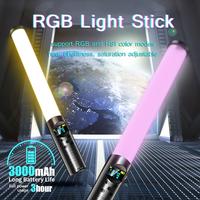 Gambar BEST SELLER RGB Light Stick Wand With Tripod Stand Party Colorful LED Lamp Fill Light Handheld Flash dari Jingga shop undefined 2 Tokopedia