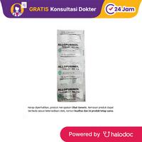 Gambar Allopurinol 100 mg 10 Tablet - Obat Asam Urat & Radang Sendi - Halodoc dari Apotek Kosambi Jakarta Barat undefined 1 Tokopedia