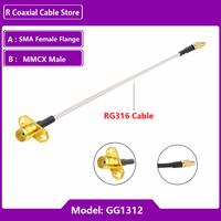 Gambar 10PCS RG316 Cable MMCX Male90 to RP SMA Female Flange Panel Mount Pigtail FPV Antenna Extension Cord for TBS Unify Panda RC VTX dari rusyatstore undefined 2 Tokopedia