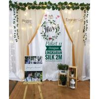 Gambar Paket dekorasi lamaran backdrop background photobooth nikahan lamaran dari hanifaa_shopp undefined 5 Tokopedia