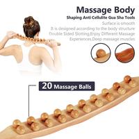Gambar Alat Stik Rol Pijat Drainase Limfatik Terapi Kayu Alat Pemijat Selulit Perut Fascia Blaster Untuk Kaki Pinggang Punggung Leher dari YhanthiShop undefined 3 Tokopedia