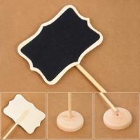 Gambar [Ongkir Murah] 10Pcs Papan Tulis Mini Chalkboard - Blackboard Portable Dengan Stand - Untuk Kafe, Wedding, Label Harga - 10pcs-B dari Belistore0204 undefined 2 Tokopedia