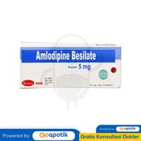 Gambar AMLODIPINE BESILATE SAMCO 5 MG BOX 100 KAPLET dari Apotek Azira Farma by GoApotik undefined 1 Tokopedia
