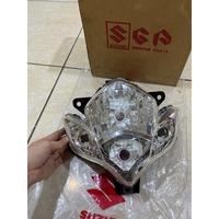 Gambar REFLEKTOR LAMPU DEPAN HEAD LAMP SATRIA FU 150 BARONG ORIGINAL ORI ASLI SUZUKI SGP 35121-25G10-000 - Not Specified dari MotorFit undefined 2 Tokopedia