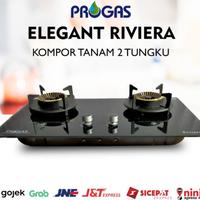 Gambar Kompor Gas Tanam Kaca Progas 2 Tungku RIVIERA Mewah Sudah SNI - As picture show dari Elanogrosir18 undefined 2 Tokopedia